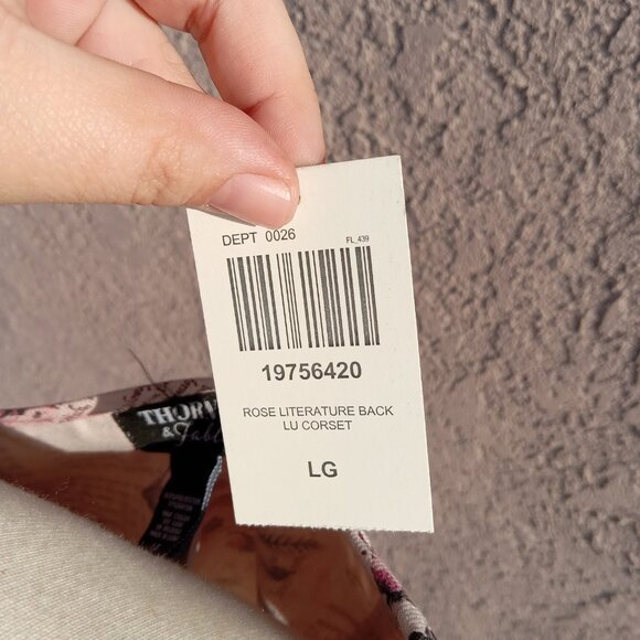 Hot Topic Thorn & Fable Corset Girls Crop Tank Top - Picture 3 of 9